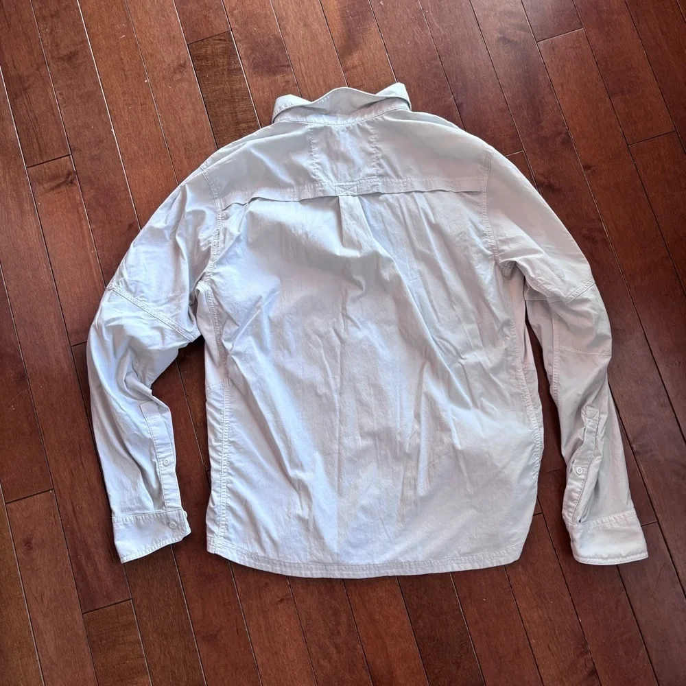 REI Co-op Men's White Outdoor Hiking Button-Down Shirt - Picture 9 of 10